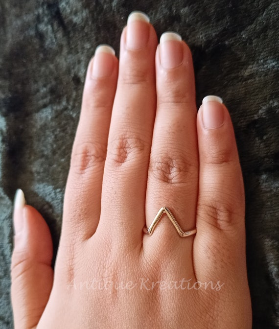 V Shaped Layered Cuff Ring | SHEIN USA