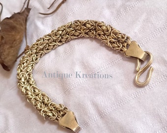 Sterling Silver Knot Chain Bracelet, Gift for Men