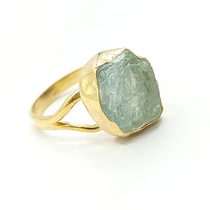 Natural Aquamarine Ring, 925 Sterling Silver Ring, Aquamarine Gemstone Ring, Gifts For Mom, Anniversary Gift For Her, Wedding Gifts