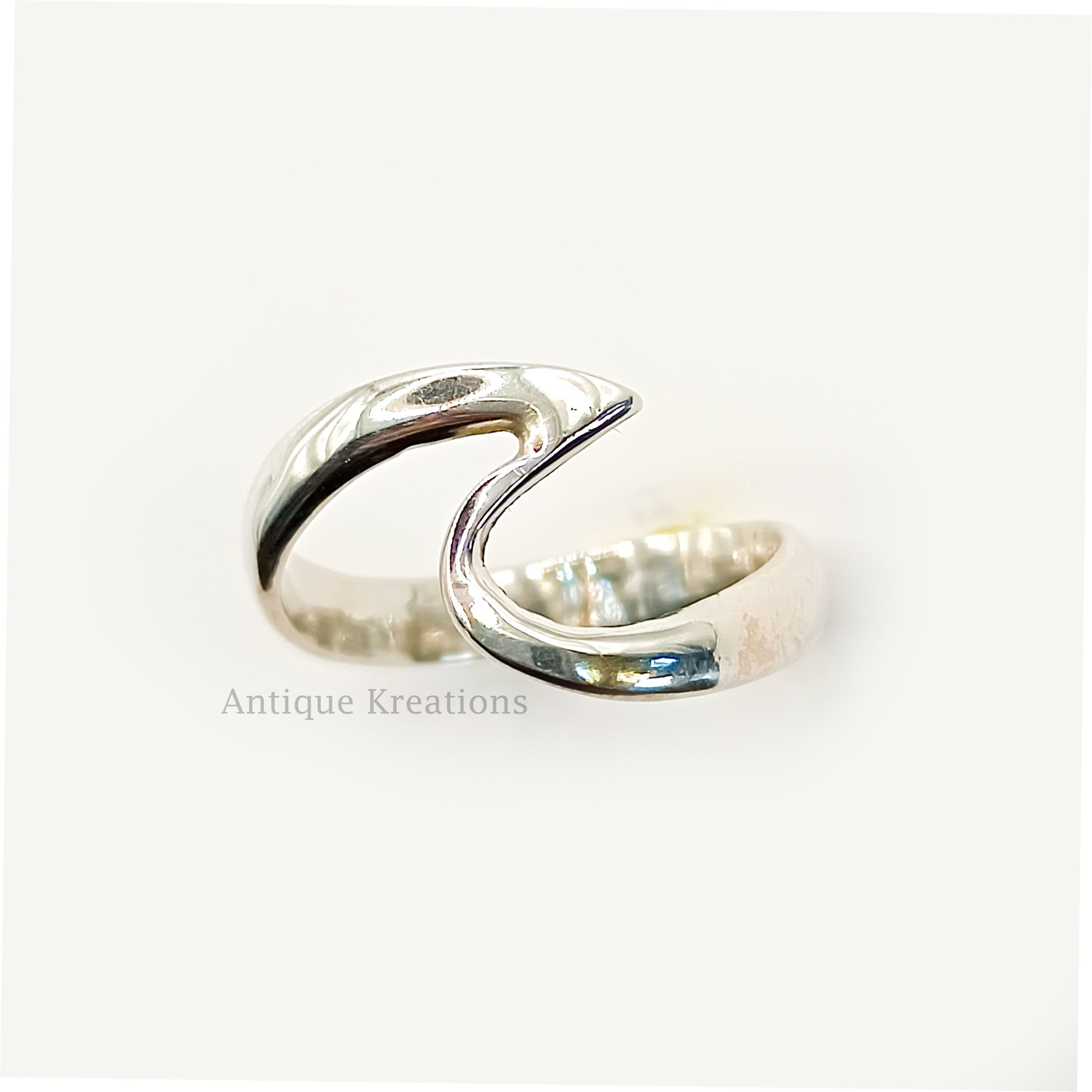 Wave Ring, 925 Sterling Silver Ring, Beach Jewelry, Tidal