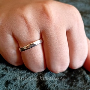 14k Gold Thin Wedding Bands, Minimalist Wedding Rings, Thin Stacking Ring Hers, Gift For Her, Gift For Him, 1mm to 6mm Band, Wedding Gifts