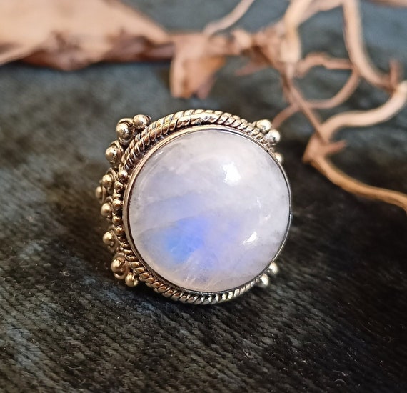 Authentic moonstone ring sale