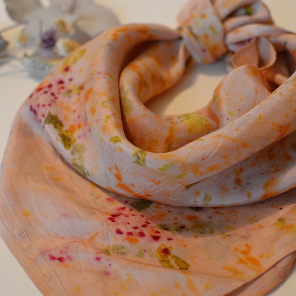 Foulard en soie & teinture végétale