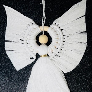Large handmade hanging angel- multiple colours available