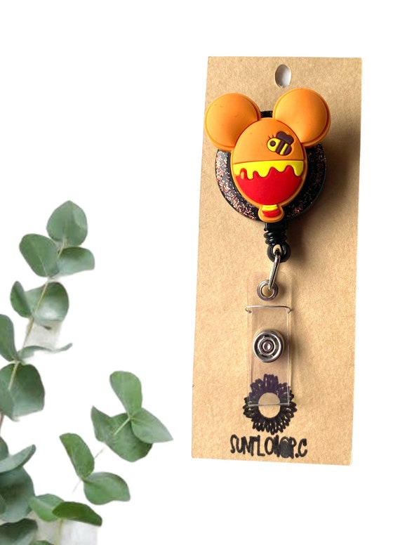 Nurse Badge Reel ~ Disney Inspired Pooh Bear Balloon