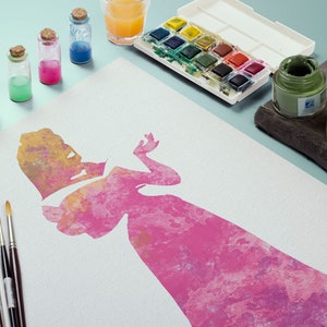 Aurora Watercolor Art Print, Disney, Girls Room Art, Nursery Print, Aurora Nursery Art, Disney Nursery Art, Princess Print, Sleeping Beauty