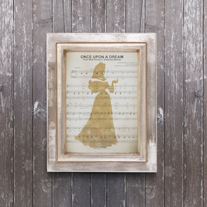 Aurora Sheet Music Art, Disney, Disney Sleeping Beauty Sheet Music Art, Once Upon a Dream Sheet Music