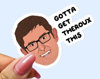 Louis Theroux Vinyl Laptop Sticker - Gotta Get Theroux This