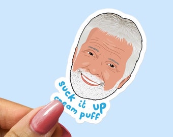 Below Deck Captain Lee Vinyl Laptop Sticker - Suck It Up Cream Puff