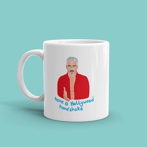Paul Hollywood Gift Mug - Hollywood Handshake - GBBO - Great British Bake Off - Comedy Gift