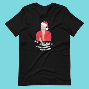 Maglietta natalizia in cotone di Paul Hollywood - Hollywood Handshake - GBBO - Great British Bake Off Baking Show - Regalo di Natale per Babbo Natale