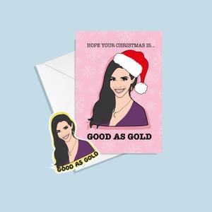 Vanderpump Rules Christmas Greetings Card - Scheana Shay Good As Gold