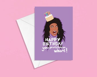 Real Housewives of New Jersey Birthday Greetings Card - Teresa Giudice - RHONJ