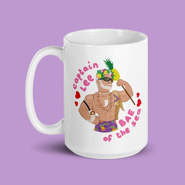 Below Deck Mug - Captain Lee - BAE of The Sea - Valentine Joke Gift - Hunky Babe