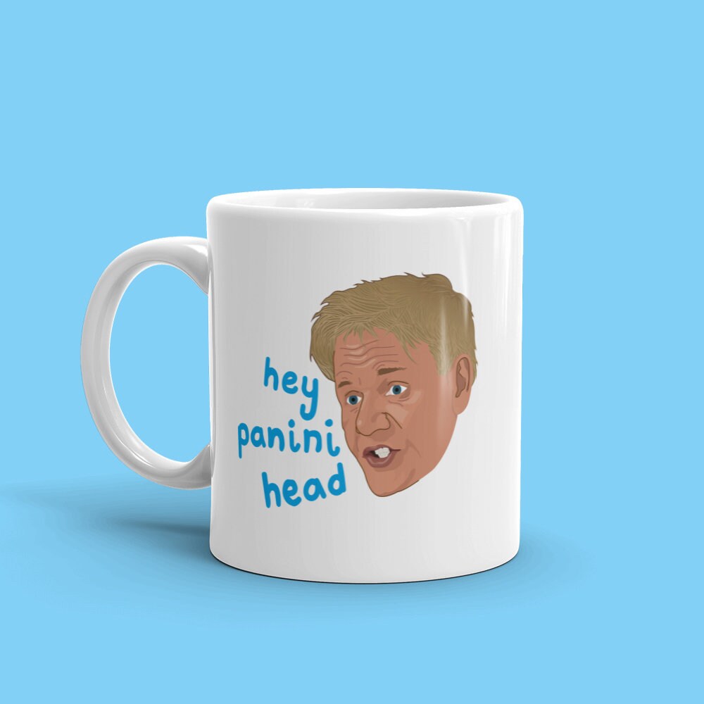 Gordon Ramsay Gift Mugs Hey Panini Head Hells Kitchen Meme Hotel