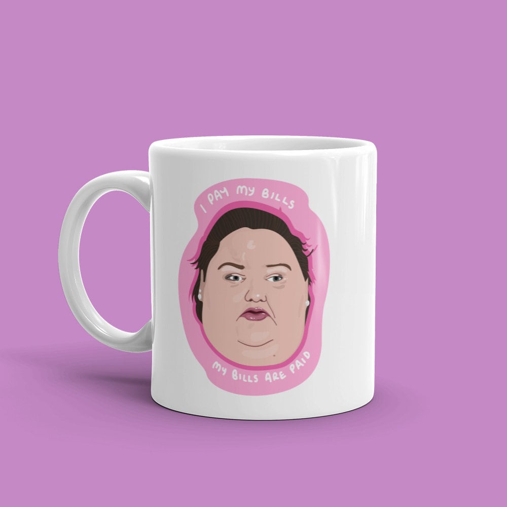 Mug // 1000 Lb Sisters Amy and Tammy Illustrated Fan Art Mug for Reality TV fans My Bills Are Paid Mug // 1000 Lb Sisters Amy and Tammy Illustrated Fan Art Mug for Reality TV fans My Bills Are Paid