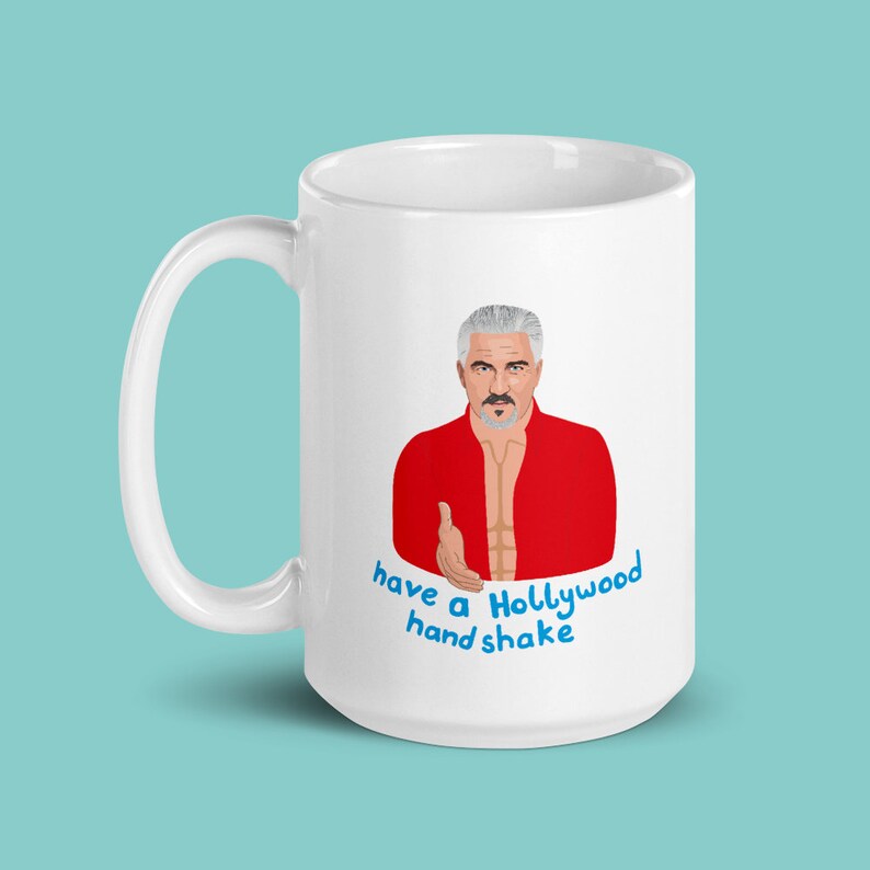Paul Hollywood Gift Mug Hollywood Handshake GBBO Great Etsy UK