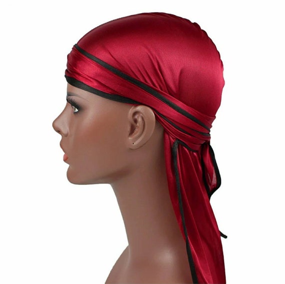 Men Silky Durag Silk Durags Wave Cap 