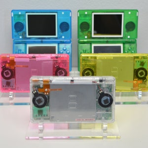 Custom Nintendo DS Lite | Refurbished Game Console | Handheld Console | Clear Nintendo Shell | Modded DS Lite | Nintendo Gifts