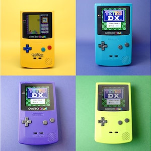 Custom Backlit Nintendo Gameboy Color Pokemon Center Themed Squirtle  Charmander Bulbasaur by 8bitaesthetics 