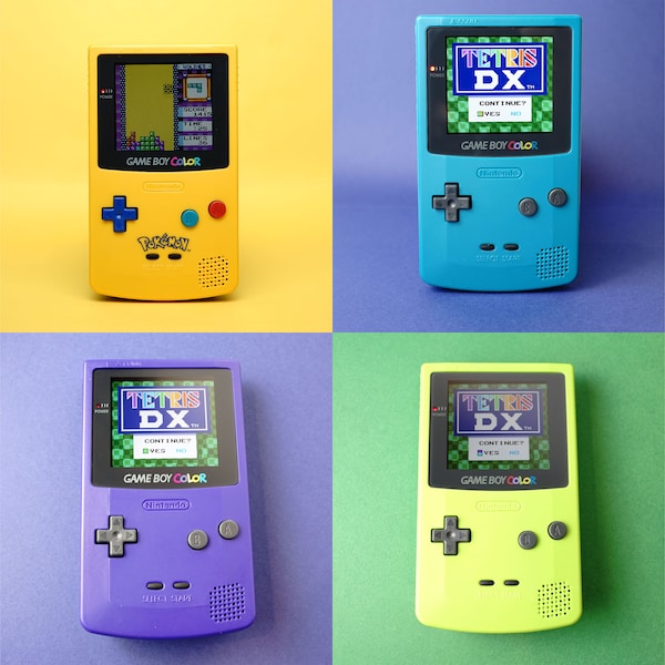 Nintendo Game Boy Color | IPS Q5 XL | Refurbished Game Boy | Modded Handheld Console | Retro Gaming System | Backlit Game Boy
