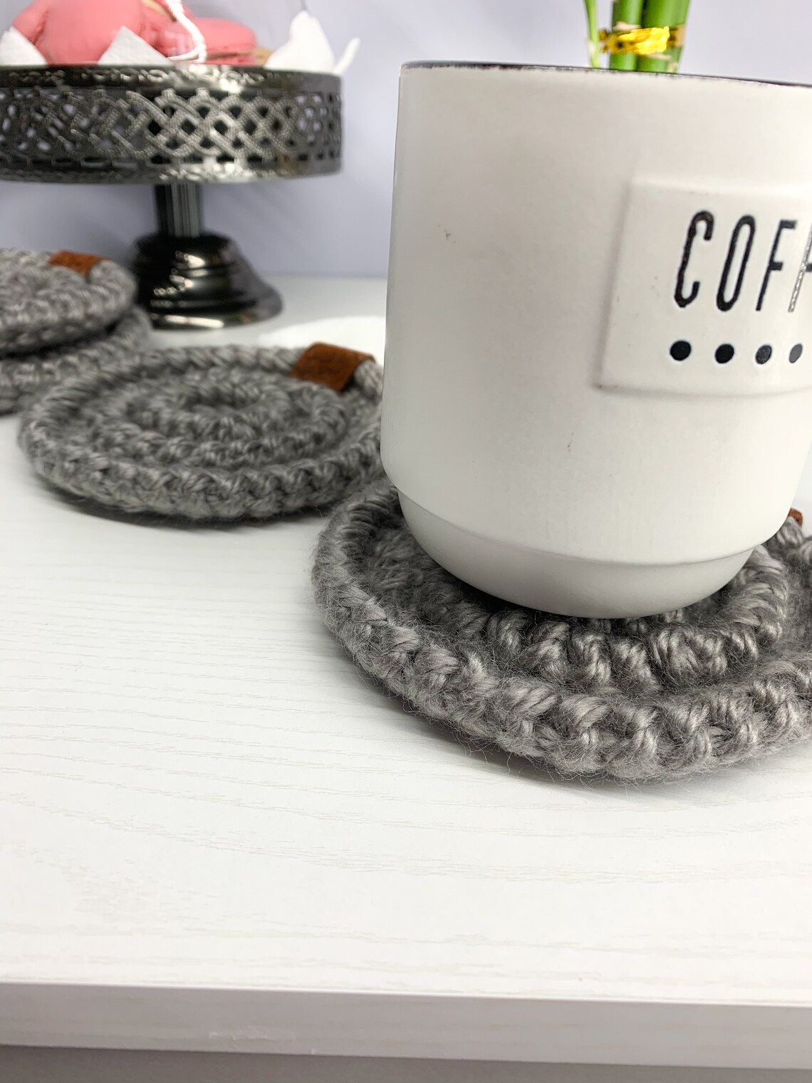 Crochet Coasters Coffee Coaster Top Selling Coasters Best Etsy