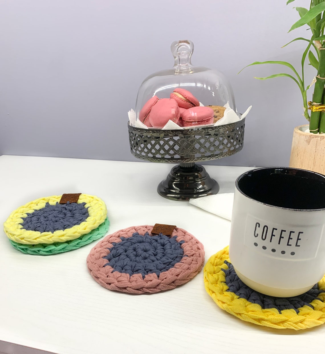 Crochet Coasters Coffee Coaster Crochet Items Best Seller Etsy