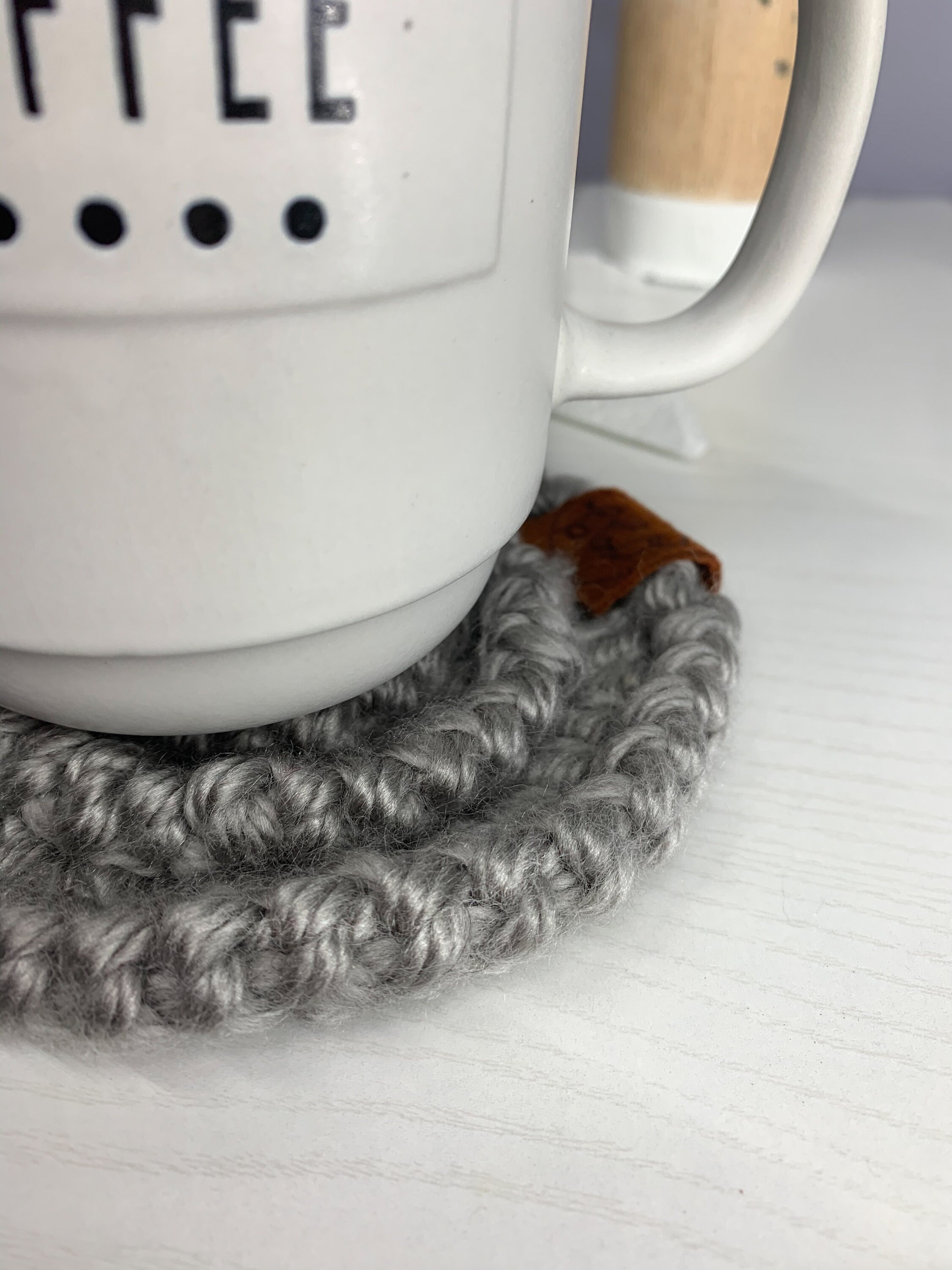 Posavasos de ganchillo de algodón para Decoración de mesa de té
