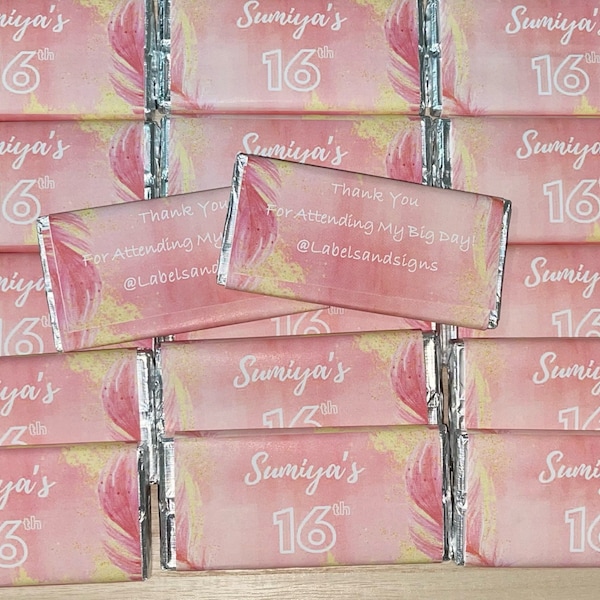 Personalised Mini chocolate bars