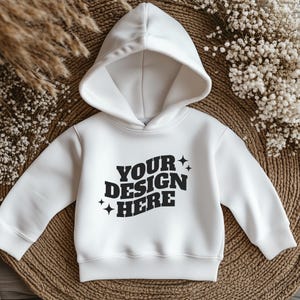 Kids Hoodie Mockup, Mockup Hoodie, Gildan Kids White Hoodie Mockup, Lifestyle Blank Hoodie Mockup Template
