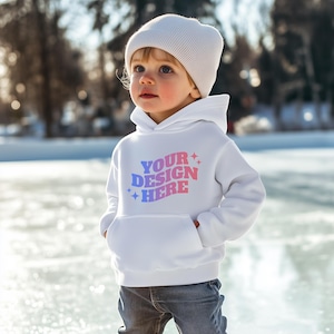 Kids Hoodie Mockup, Mockup Toddler Boy, Gildan Kids White Hoodie Mockup, Lifestyle Blank Hoodie Mockup Template