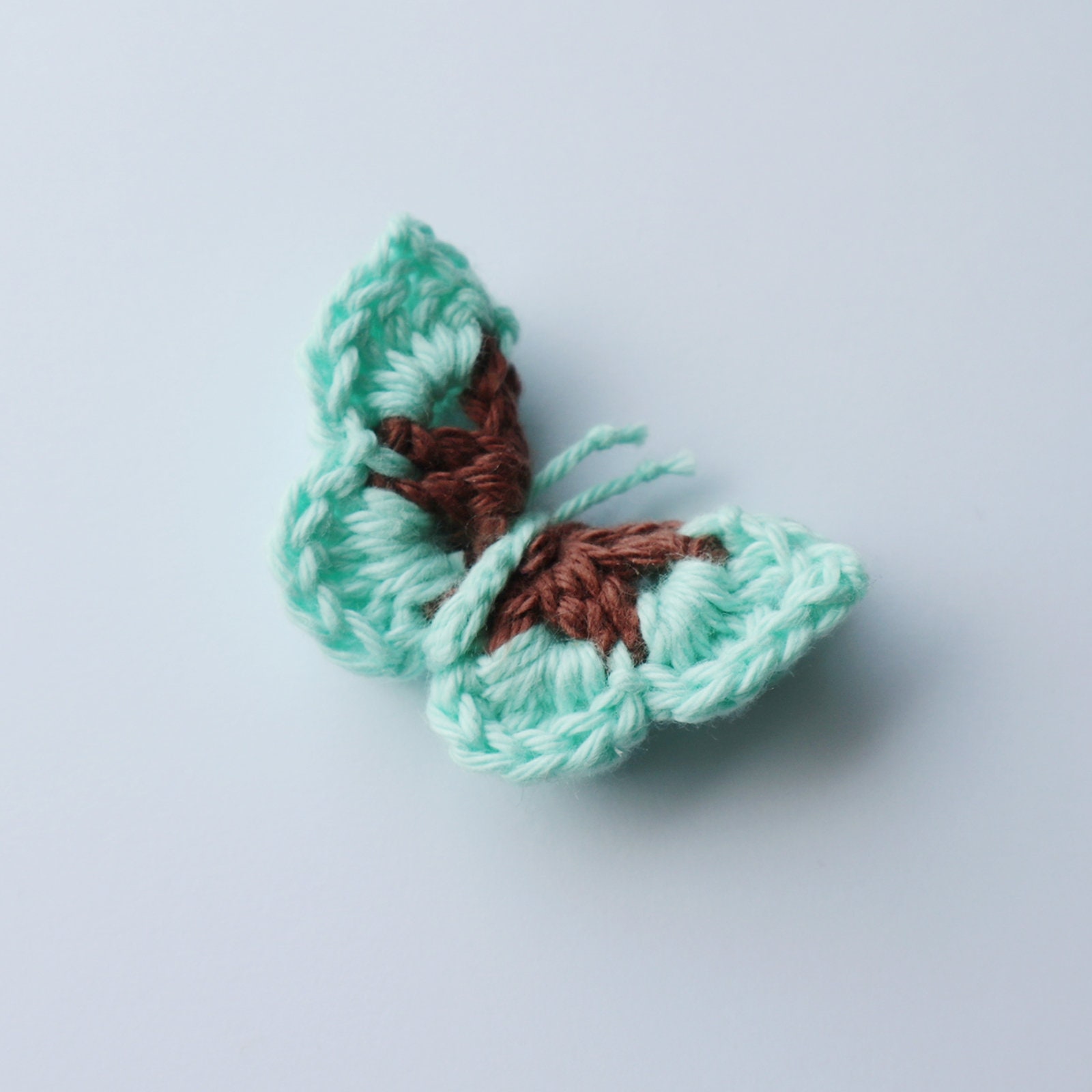 3D Crochet Butterfly Hair clip Handmade | Etsy