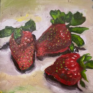 Original Art - Still life Painting - Strawberries