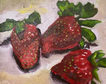 Original Art - Still life Painting - Strawberries