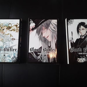 Black Butler volumes 13, 14 and 15 mangas. By Yana Toboso