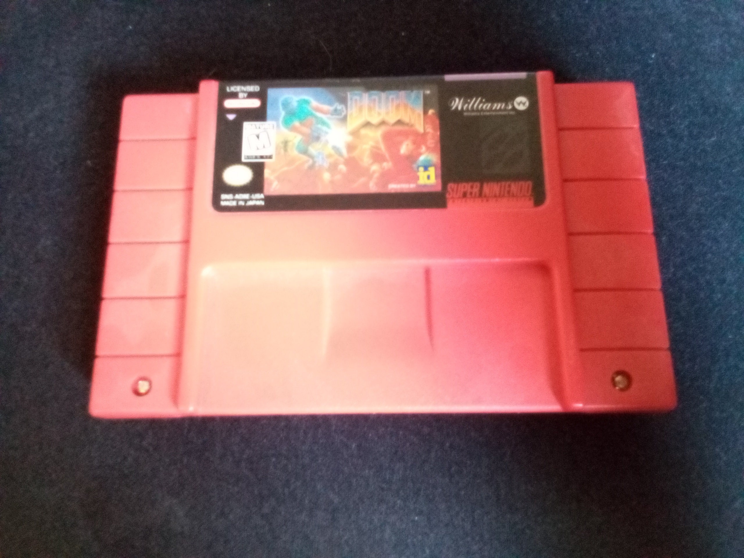 Doom snes red cartridge 2025