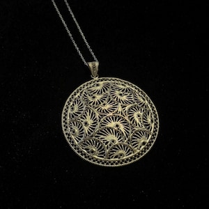 Syriac Filigree | Handmade 925 Silver Necklace | Anatolian Jewelry Gift | Vintage Jewelry