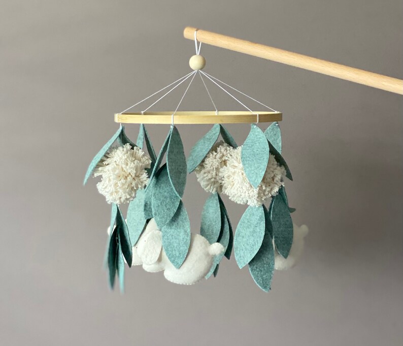 Nursery Mobile Baby Mobile Natural Baby Mobile Greenery Mobile Etsy