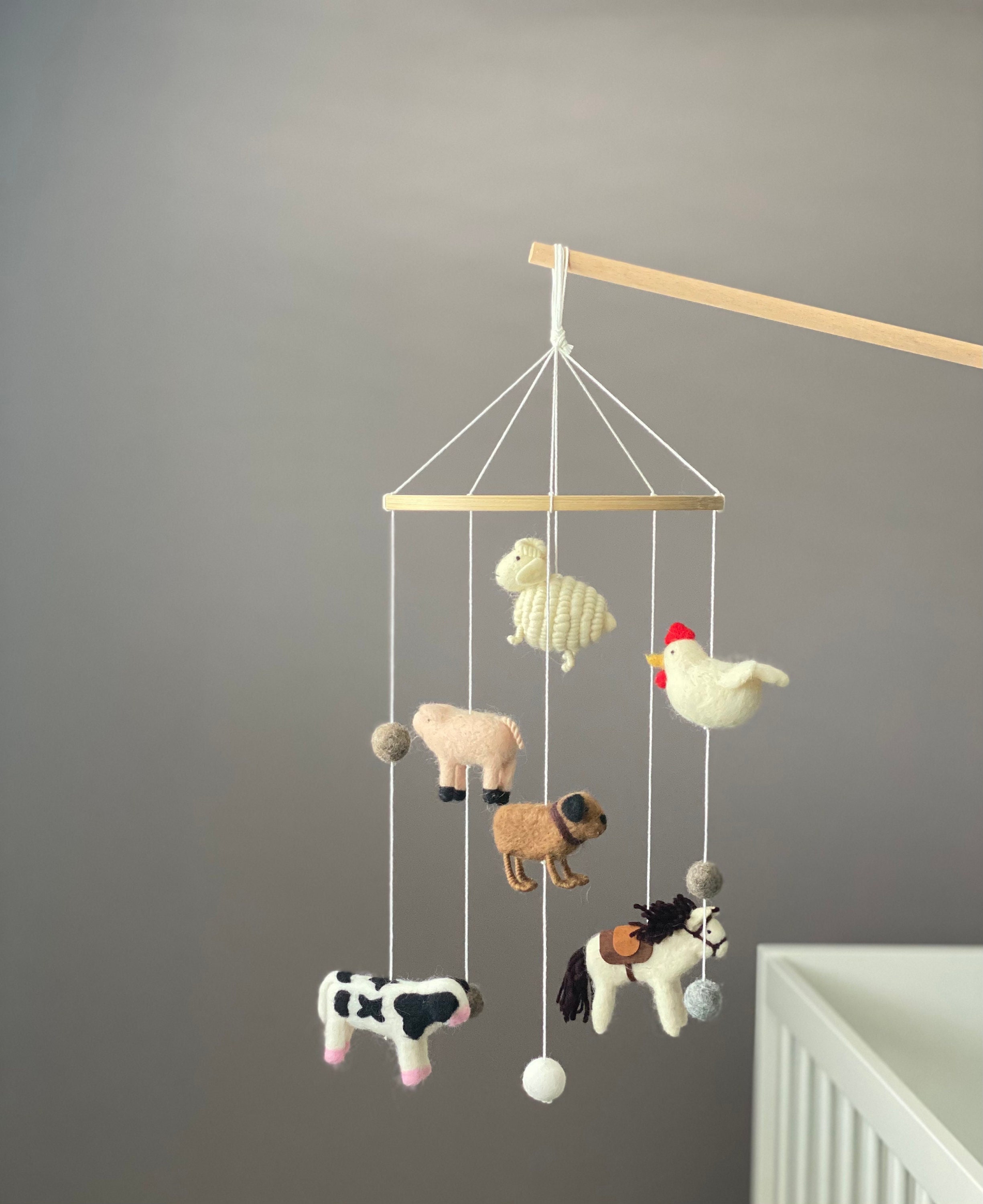 Farm Animals Baby Mobile Barnyard Nursery Decor Farm House Baby