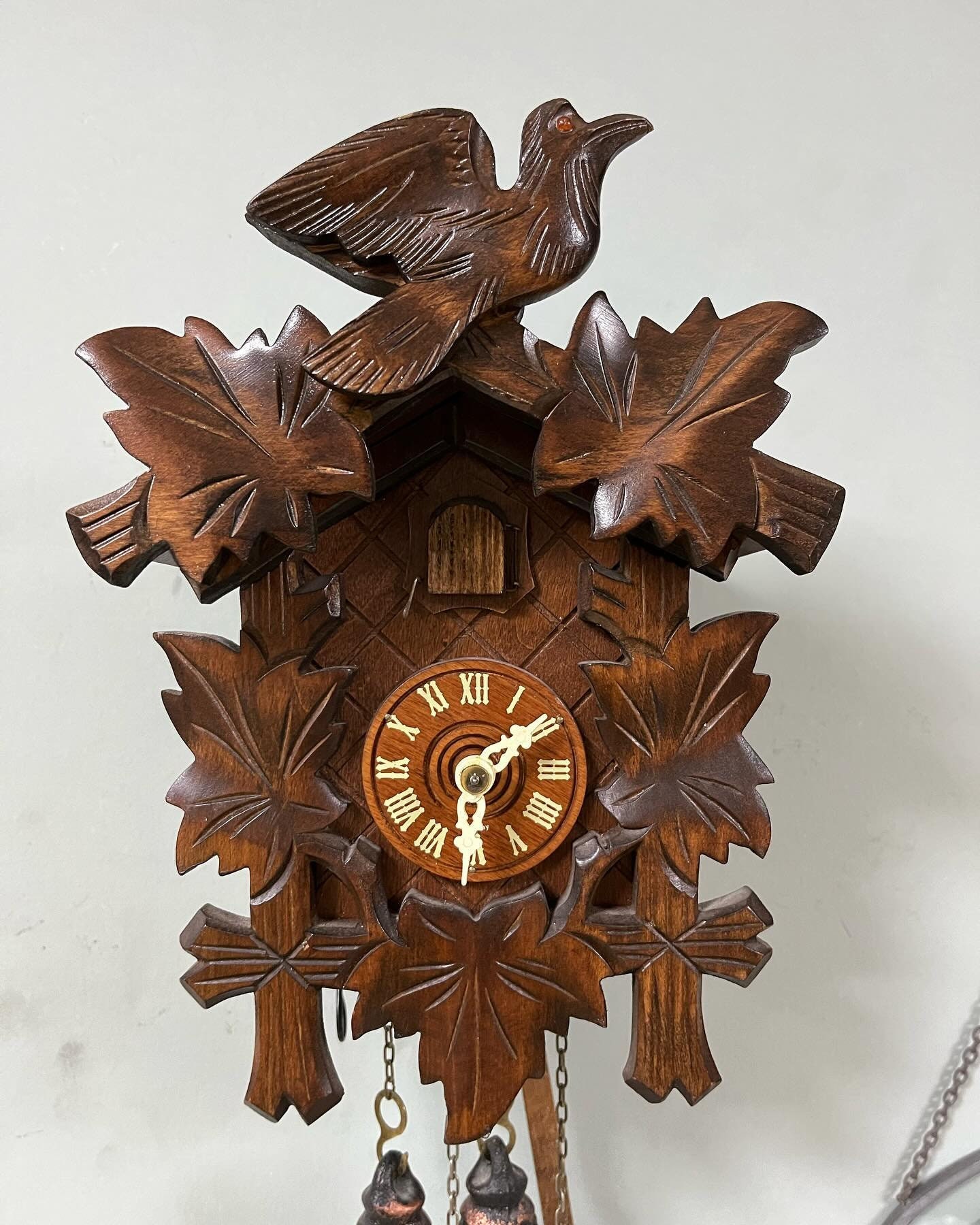 Antique Cuckoo Clock With Wind-up Mechanism and Wooden Case | 22x17 Cm ...
