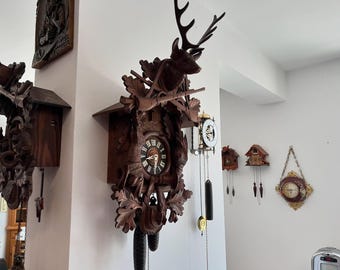 Giant 80 cm German Cuckoo Clock - Collectible Antique, Excellent Condition