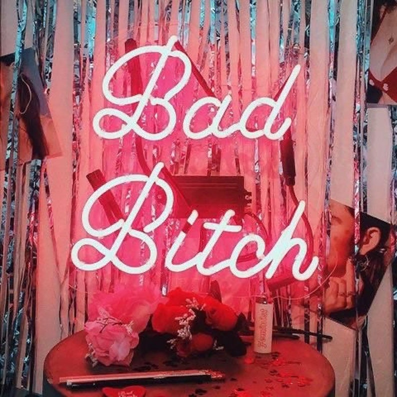 Bad Bitch Photo Wall Kit Pink Boujee Aesthetic Teen Room Etsy