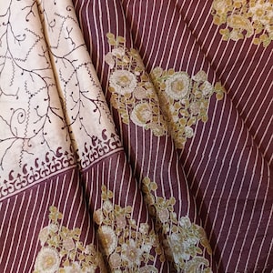 Vintage Silk Sari Women Wear 100% Pure Silk Sari Fabric 5 Yard Silk Fabric Silk Saree
