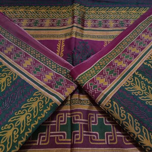 Sari de seda vintage para mujer, sari de seda 100 % pura, tejido de seda para confección de vestidos, sari de seda de 5 yardas