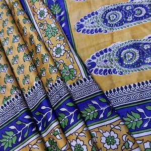 Vintage Silk Sari Women Wear 100% Pure Silk Sari Fabric 5 Yard Silk Fabric Silk Saree