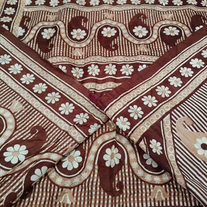 Sari de seda vintage para mujer, sari de seda 100 % pura, tejido de seda para confección de vestidos, sari de seda de 5 yardas