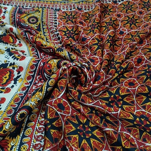 Sari de seda vintage para mujer, sari de seda 100 % pura, tejido de seda para confección de vestidos, sari de seda de 5 yardas