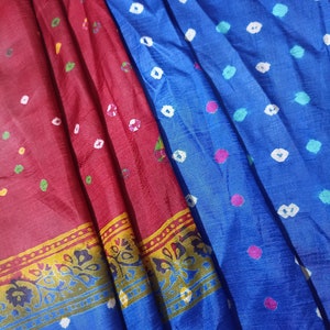 Vintage Silk Sari Women Wear 100% Pure Silk Sari Fabric 5 Yard Silk Fabric Silk Saree