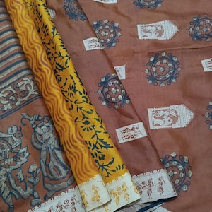 Sari de seda vintage para mujer, sari de seda 100 % pura, tejido de seda para confección de vestidos, sari de seda de 5 yardas