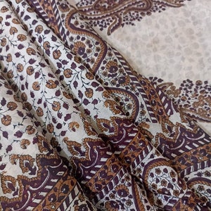 Vintage Silk Sari Women Wear 100% Pure Silk Sari Fabric 5 Yard Silk Fabric Silk Saree